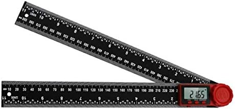 Nfelipio 200mm дигитален агол на дисплеј Верниер Калипер mm/во линија со двојни скали и го мерат аголот и должината