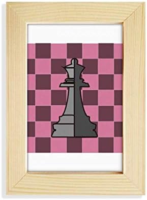 Checkerboard offbb-usa queen бел збор шах десктоп приказ на фото рамка слика уметност слика 5x7 инчи