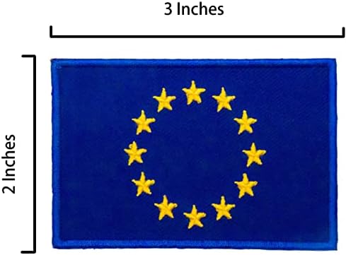 А-Едно Франс Национално знаме Брух Пин+Тактичка лепенка на знамето на ЕУ, метална игла за џемпер со торбички торби, стап за знаме