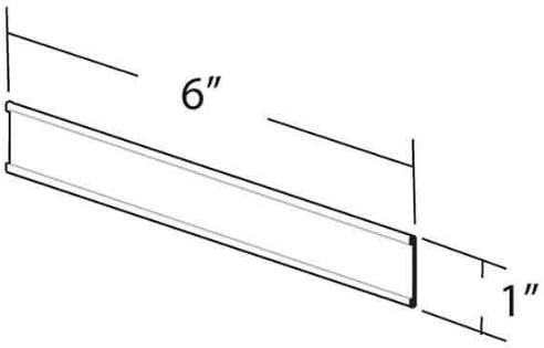 Азар прикажува 199601 6-инчен ширина со 1-инчен висина лепило за името на грбот, 10-пакет