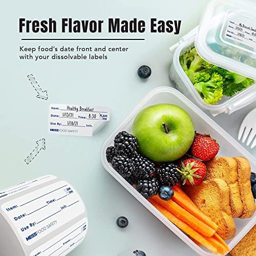 НЕРЕД Етикети За Растворлива Храна За Контејнери 400 Етикети Празни Етикети Во Кујната-Етикети За Складирање Храна-Етикети За Замрзнување