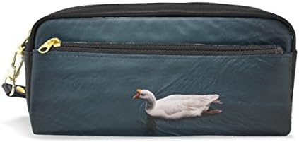 Гуска птица пливање печати Пу кожа пенкало за молив за торбичка за торбичка за козметичка торба за патувања