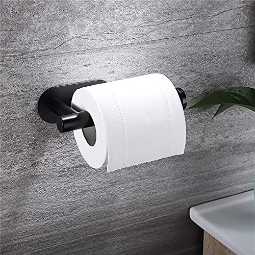 Envibe Holder на тоалетна хартија самостојно - држач за тоалети за бања без дупчење не'рѓосувачки челик четкан.