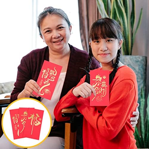 Gadpiparty Црвена Чанта Кинески Црвен Плик 30 парчиња Нова Година Хонг Бао Нова Година Среќни Пари Џебови За Сите Прилики Бронзирање