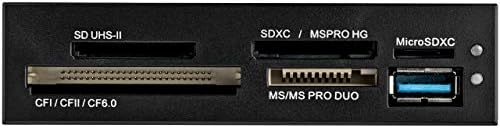 StarTech.com USB 3.0 Внатрешен Читач На Повеќе Картички СО Uhs-II Поддршка-Обезбеден Дигитален/Микро SD/Мемориски Стап/Компактен Читач На