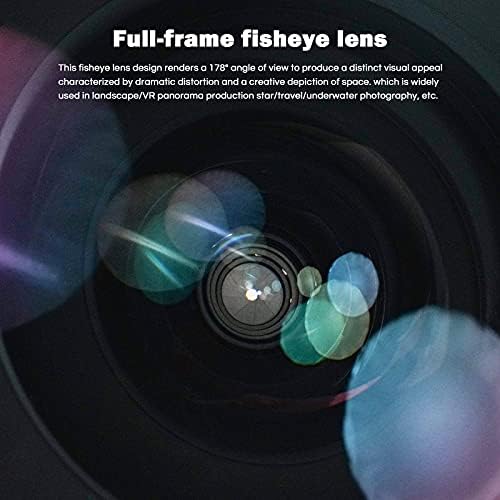 7артизани 10мм Ф2. 8 Ултра Широки Леќи За Риби, Леќи Без Огледало Со Целосна Рамка Со Агол На Гледање од 178° за Камерите На Sony E-Mount