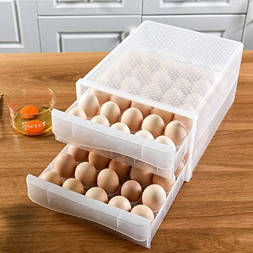 Фиока за фиока на фиока од фиока од 60 решетки, држач за јајца од јајце, кутија за чување на јајце, повеќеслојно сад за складирање