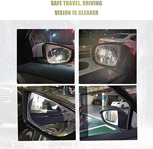 4pcs автомобил ретровизор филм, изобилен водоотпорен филм против огледало на магла, транспарентна HD заштитна налепница, универзален