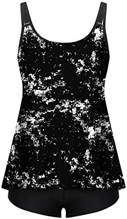 Женски костими за капење женски летни резервоари за вратот на вратот со кратки ракави ретро loveубов печатење маици врвови плус големина