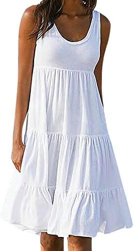 Fqzwong бел фустан жени секси лето 2023 случајна забава за одмор на плажа Клуб Мода Плус големина Елегантно излегување на сандери