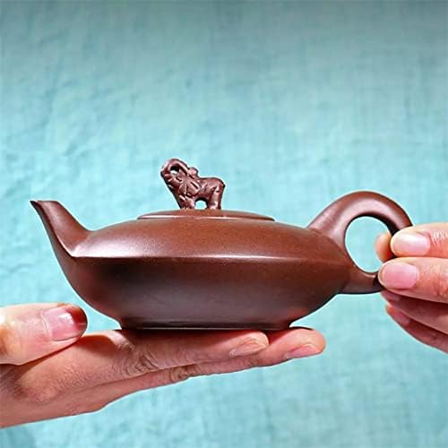 Дебела чајник со филтер виолетова песок чајник рачно изработен чај од кунг фу