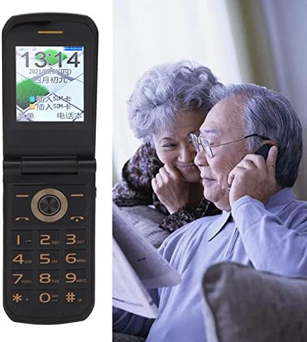 Сениорски флип мобилен телефон, двојна картичка Двојна подготвеност со двојни екран приказ на јасен звук отклучен сениорски мобилен телефон