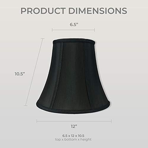 Royal Designs BSO-704-12BLK 6,5 x 12 x 10,5 Вистинска сенка на ламбата, црна