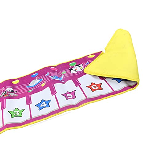 Toyvian Baby Play Mat Baby Play Mat 2 парчиња деца пијано душеци музички танц душеци бебешки игри килим под, пијано душеци бебе