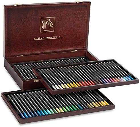 Музеј Каран Д'Аче Акварел Акварел моливи - 72 бои во дрвена кутија