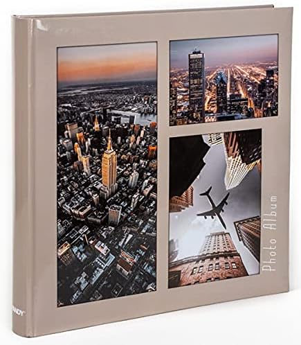 Фото албум со метрополи со џебови за 500 фотографии 10 x 15 см бело