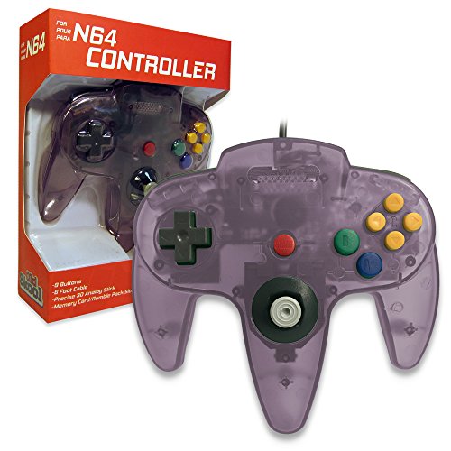 Стариот Skool Classic Wired Controller Joystick For Nintendo 64 N64 Систем за игри - Атомска виолетова