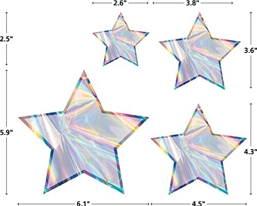 Акценти на iridescent starsвезди - разновидни големини