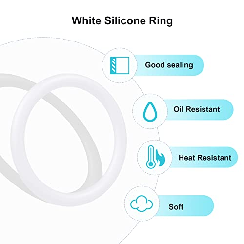 imeistek силиконски О-прстен, 4,5мм ОД, 1,5мм лична карта, ширина од 1,5 мм, ВМК-тркалезни заптивки за миење садови за поправка