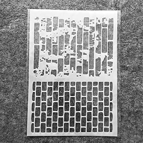 Tiamech A4 Тула Текстура Матрица за Сликање На Дрво Еднократно Слоеви Матрица DIY Бележник Боење Декоративна Големина 8.3 x 11.7 инчен Шаблони
