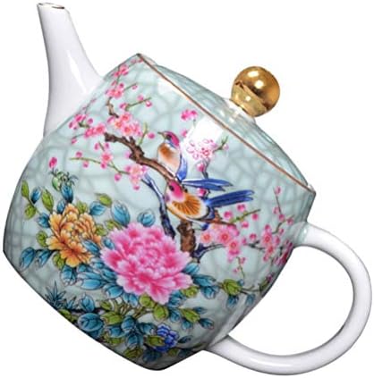 Jardwe керамички чај со керамички чајник керамички чај сад кинески цвет шема чај котел голема порцеланска служење чајник за