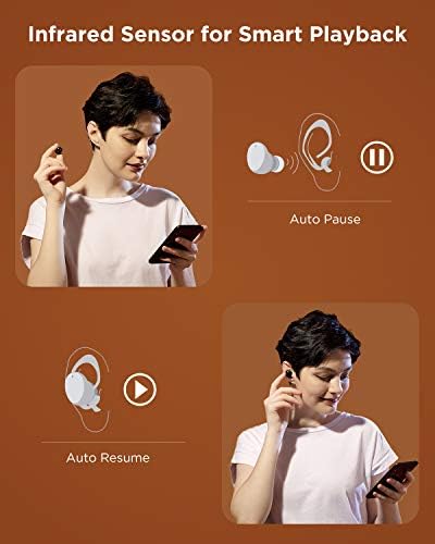 1 повеќе Colorbuds Безжични слушалки Bluetooth 5.0 со брзо полнење, Qualcomm чип IPX5 водоотпорни стерео во уво слушалки CVC8.0 Изградба