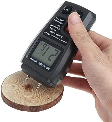 Zuqiee PH метар метар мерач на дрво Анализатор за влажност Тестер за влага од дрва за влага на влага детектор хигрометар 2 пински