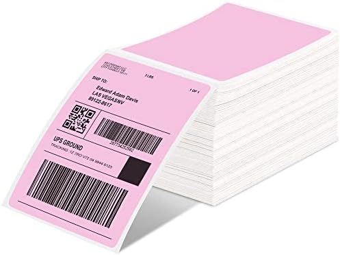 Печатач на Етикета фомемо, Држач ЗА Етикета, Розова Термичка Етикета 4Х6