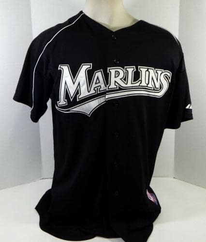 2003-06 Флорида Марлинс asonејсон Варгас 56 Игра користеше црн дрес БП Св. XL 128 - Игра користена МЛБ дресови