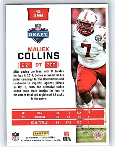 Резултати дебитанти 396 Maliek Collins NFL фудбалска картичка NM-MT