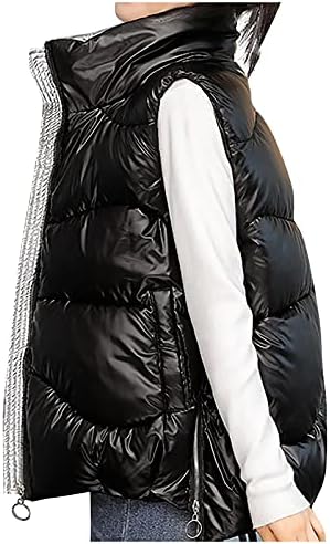 Faux кожна јакна жени, отворена зимска работа резервоари палто жени кул полиестер цврсто топло лабаво фитинг елек