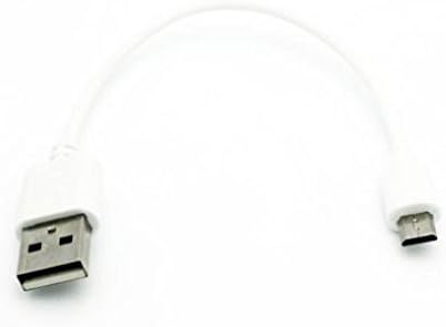Краток USB кабел за кабел за полнач на кабелот за напојување со жица, компатибилна со ZTE Avid 4 - увертира 3 - ZPAD 8