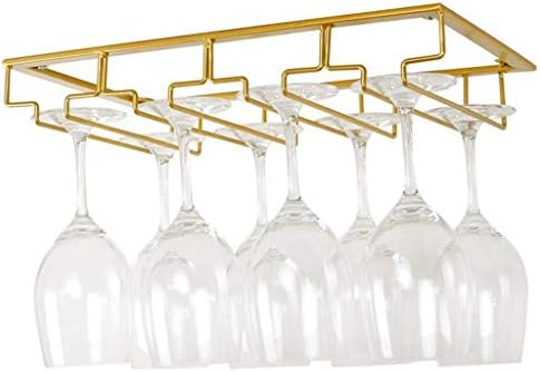Креативна едноставност стакло креативна едноставност за вино решетка под шкафот стакло стакло за складирање на решетката, изработен од метал за