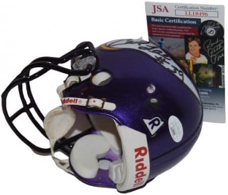 КАРЛ ЛИ потпиша Оштетен мини фудбалски шлем JSA LL18496-Автограмирани Нфл Шлемови