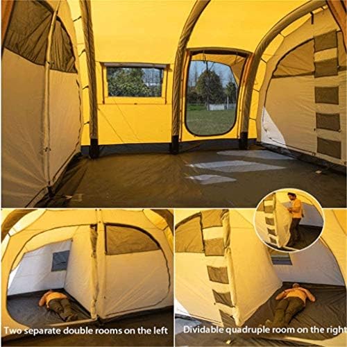 Шатор без лого Виндпорен теренско кампување на отворено шатор за надувување 5-10 луѓе четири две простории една сала преголем