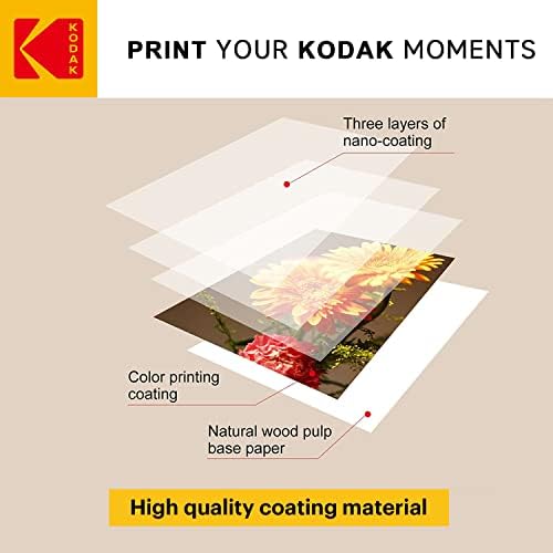 Kodak Photo Photo Glose 8,5 x11, 25 броење, 66lb-230g/m2 тежина, дебелина од 11,9 милји, живописна слика за слика во боја