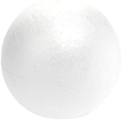 Tandycoco новогодишна елка занаетчиски топки од пена 8 см бели моделирање топки околу полистирен топки форми уметност за DIY сликарство