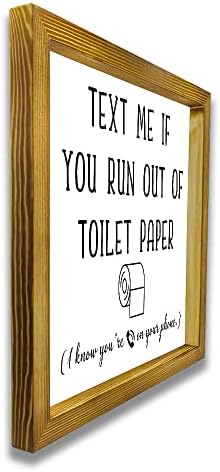 Wtra текст ми ако снемате тоалетна хартија рустикална модерна фарма куќа бања, wallид декор, семејна куќа смешна живеење декор wallидна