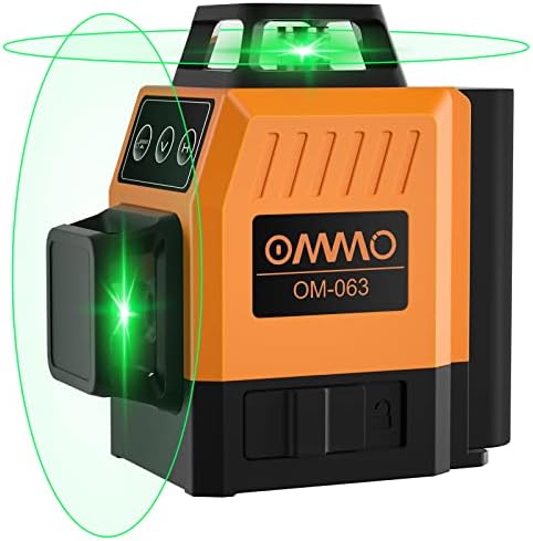 ОММО ласерско ниво, 8 линии Зелена алатка за самостојно ниво на ласерско ниво, алатка за зрак на ласерско ниво од 150 метри со една вертикална