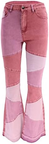 Женски панталони блок во боја зимски панталони со долги панталони со долги панталони класични џогери спортови тенки панталони за крпеница