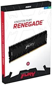 Kingston Fury Renegade 64 GB 3600MT/S DDR4 CL18 комплет за меморија за десктоп од 2 | Intel XMP | Amd ryzen | Ниска латентност | KF436C18RBK2/64