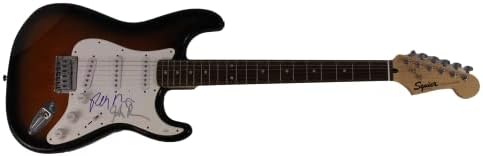 Bandон Денсмор и Роби Кригер Бенд потпишаа автограм со целосна големина Fender Stratocaster Electric Guitar W/ James Spence JSA Автентикација