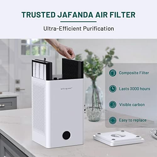 Џафанда Прочистувачи НА Воздух 2x Замена На Филтер, Вистински Хепа И Филтер За Активиран Јаглерод 2X, Направен За Прочистувачи НА Воздух JF260