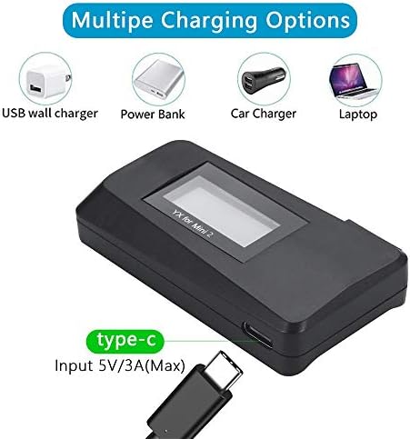 Taoke Digital USB полнач за батерии компатибилен со Mavic Mini 2 / Mavic Mini SE, Поддршка QC 3.0 Брзо полнење со LED дисплеј