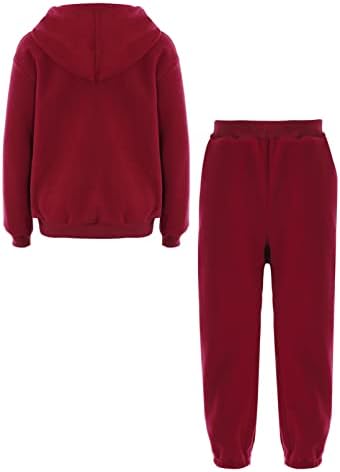 Linjinx Kids Boys Girls Velor Tracksuit Sweatsuits Athertic Hoodie Sweatshirt и панталони за џемпери