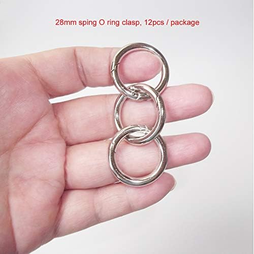 Цврст легура пролет О прстен, пролетен клип -тркалезен карабинер, метални кружни прстени за активирање цврсто спојување на клучот за прицврстувач
