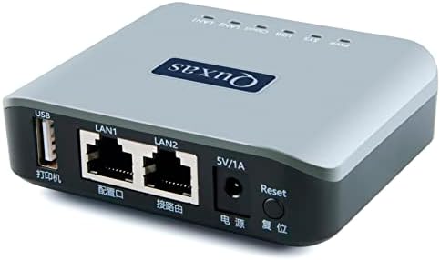 Quxas 1-порта USB2.0 10/100m Адаптивна мрежна порта за печатење на порта LAN