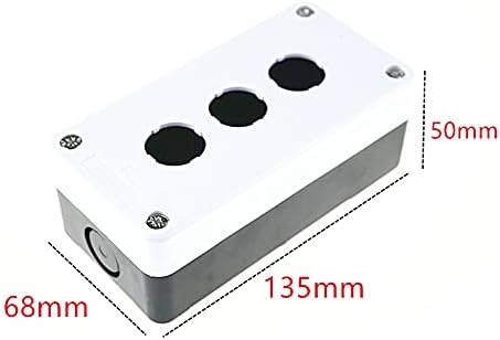 Копче за стоп за итни случаи PCGV, копче со стрела, 3 дупки водоотпорно поле и поле за контрола на кутијата за прекинувач