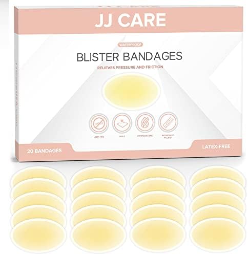 Blust Bluster Bluster завои [пакет од 20], влошки за блистер на потпетици, стерилни перничиња за блистер, водоотпорни влошки за блистер за стапала,