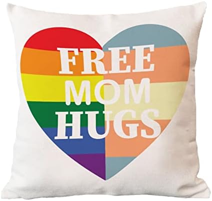 Бесплатни мама прегратки геј лезбејско срце фрлање перница за романтична перница кутија пансексуална трансродова ЛГБТК геј виножито перница